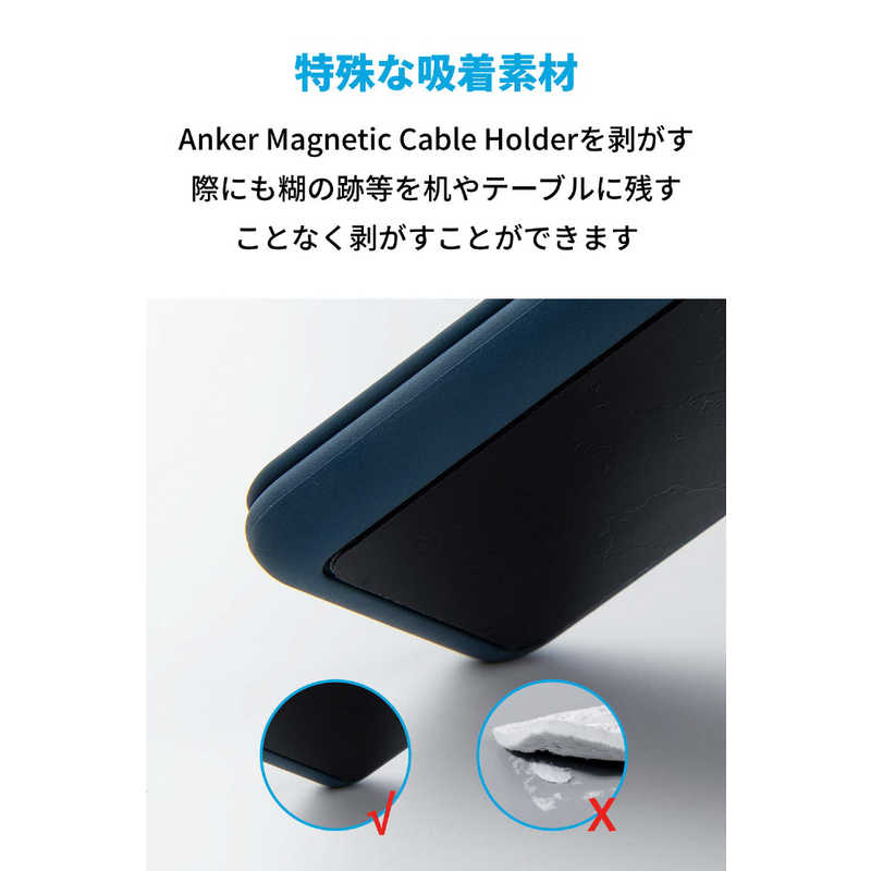 アンカー Anker Japan アンカー Anker Japan 〔ケーブルホルダー〕マグネット式 Magnetic Cable Holder ブルー A8891031 A8891031