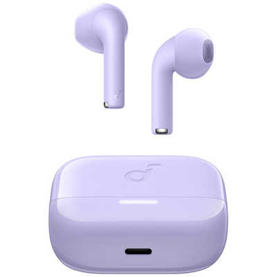 アンカー Anker Japan フルワイヤレスイヤホン Soundcore パープル