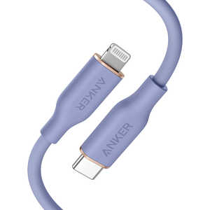 アンカー Anker Powerline 3 Flow USB-C & ライトニング ケーブル(0.9m ラベンダー) purple ラベンダー [約0.9m] A86620Q1