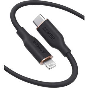 アンカー Powerline 3 Flow USB-C & ライトニング ケーブル(1.8m ミッドナイトブラック) black A8663011 ミッドナイトブラック [約1.8m] A8663011
