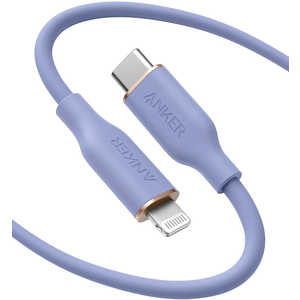 アンカー Anker Japan Anker Powerline 3 Flow USB-C & ライトニング ケーブル(1.8m ラベンダー) purple ラベンダー [約1.8m] A86630Q1