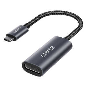 アンカー Anker Japan 0.13m［USB-C オス→メス DisplayPort 4K］変換アダプタ グレー A83150A1