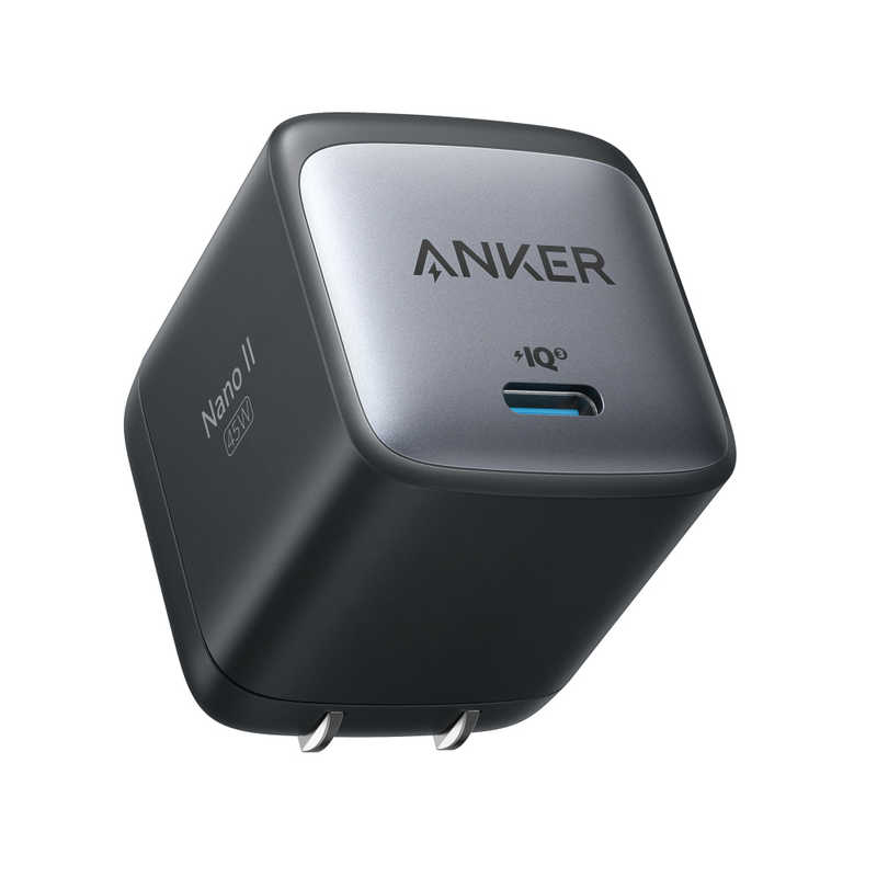 アンカー アンカー Anker Nano II 45W black [USB PD対応/1ポート/GaN(窒化ガリウム) 採用] A2664N11 A2664N11
