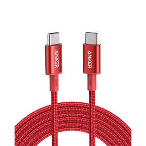 アンカー Anker Japan Anker 高耐久ナイロン USB-C & USB-C ケーブル 100W red [約3.0m/USB PD対応] A8758091