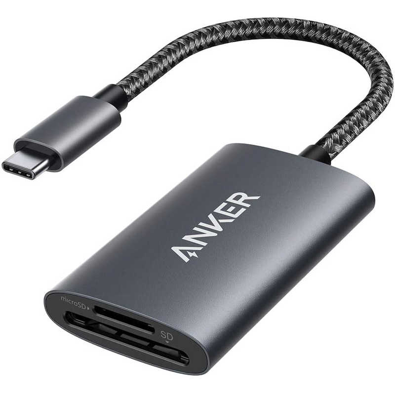 アンカー Anker Japan アンカー Anker Japan カードリーダー USB-C接続 グレー (USB3.1 /スマホ タブレット対応) A83280A1 A83280A1