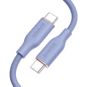 アンカー Anker Japan Anker PowerLine III Flow USB-C & USB-C ケーブル (0.9m ラベンダーグレイ) [約0.9m /USB Power Delivery対応] A85520Q1