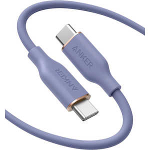 アンカー Anker PowerLine III Flow USB-C & USB-C ケーブル (1.8m ラベンダーグレイ)  [約1.8m /USB Power Delivery対応] A85530Q1