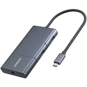 アンカー Anker PowerExpand 6-in-1 USB-C 10Gbps ハブ gray A83660A1 [バスパワー /6ポート /USB Power Delivery対応] A83660A1