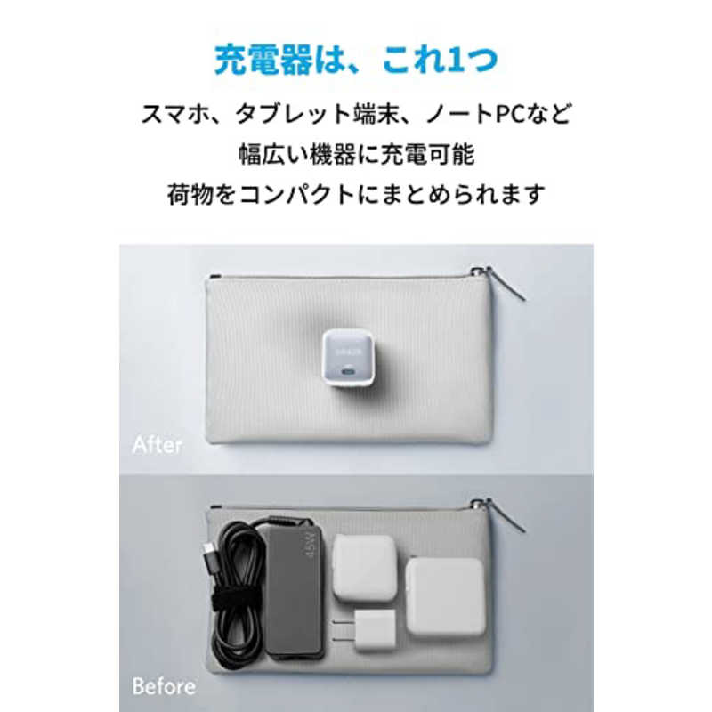 アンカー Anker Japan アンカー Anker Japan Anker Nano II 45W ホワイト white [1ポート /USB Power Delivery対応 /GaN(窒化ガリウム) 採用] A2664N21 A2664N21
