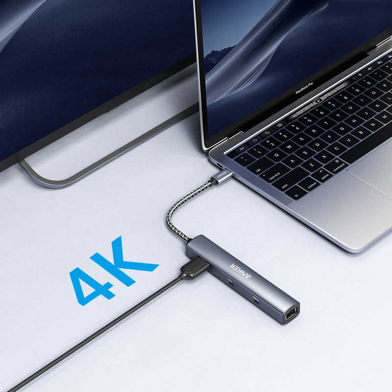 アンカー アンカー Anker PowerExpand 6-in-1 USB-C PD イーサネット ハブ Gray  [セルフパワー/6ポート/USB Power Delivery対応] A8365NA1 A8365NA1