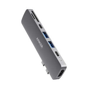 アンカー Anker Japan Anker PowerExpand Direct 7-in-2 USB-C PD メディア ハブ グレー A8371NA2