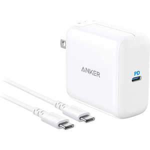 アンカー Anker Japan AC - USB充電器 ＋USB-C⇔USB-Cケーブル ノートPC・タブレット対応 65W  1ポート USB-C  USB Power Delivery対応  ホワイト B2717N21