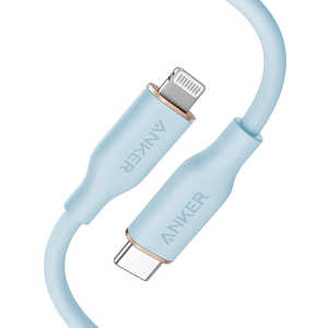 アンカー Anker Japan Anker PowerLine III Flow USB-C & ライトニング ケーブル (0.9m) アイスブルー  [約0.9m] A8662031