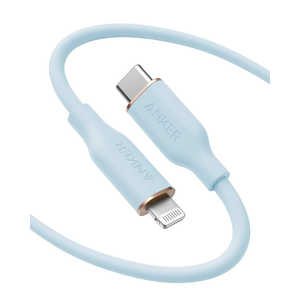 アンカー Anker Japan Anker PowerLine III Flow USB-C & ライトニング ケーブル (1.8m) アイスブルー  [約1.8m] A8663031
