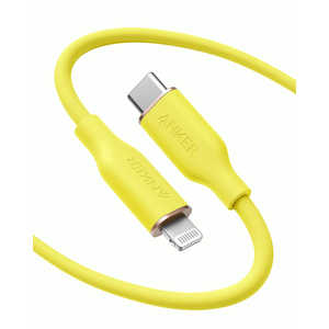 アンカー Anker Japan Anker PowerLine III Flow USB-C & ライトニング ケーブル (1.8m) レモンイエロー  [約1.8m] A8663071