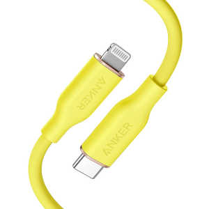 アンカー Anker Japan Anker PowerLine III Flow USB-C & ライトニング ケーブル (0.9m) レモンイエロー  [約0.9m] A8662071