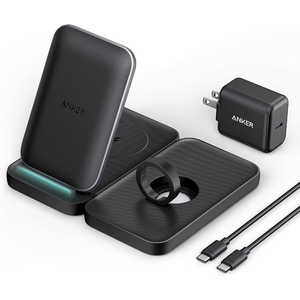 アンカー Anker Japan Anker 533 Wireless Charger (3-in-1 Stand) Black [ワイヤレスのみ] B2538111