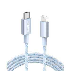 アンカー Anker Japan Anker 高耐久ナイロン USB-C & ライトニングケーブル(1.8m ホワイトブルー) White+Blue A86230N2