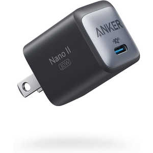 アンカー Anker Japan Anker 711 Charger (Nano II 30W) Black [1ポート /USB Power Delivery対応 /GaN(窒化ガリウム) 採用] A2146N11