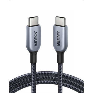 アンカー Anker Anker 765 高耐久ナイロン USB-C & USB-C ケーブル (140W 1.8m) Gray [約1.8m /USB Power Delivery対応] A88660A1
