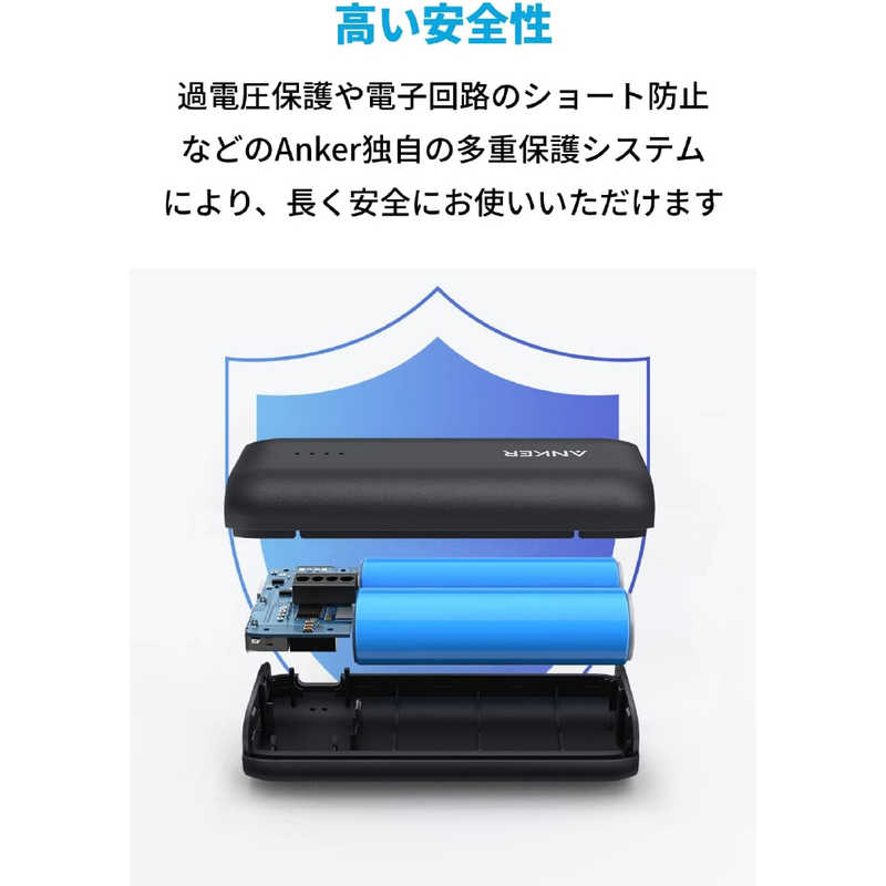 アンカー Anker Japan アンカー Anker Japan モバイルバッテリー Anker 321 Power Bank ブラック ［5200mAh ／2ポート ／充電タイプ］ A1112N11 A1112N11