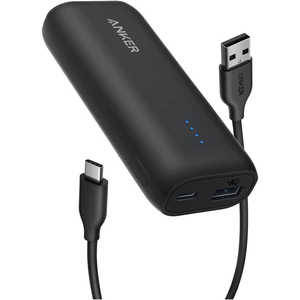 アンカー Anker Japan モバイルバッテリー Anker 321 Power Bank ブラック ［5200mAh ／2ポート ／充電タイプ］ A1112N11