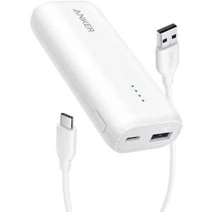 アンカー Anker Japan モバイルバッテリー Anker 321 Power Bank ホワイト［5200mAh ／2ポート ／充電タイプ］ A1112N21