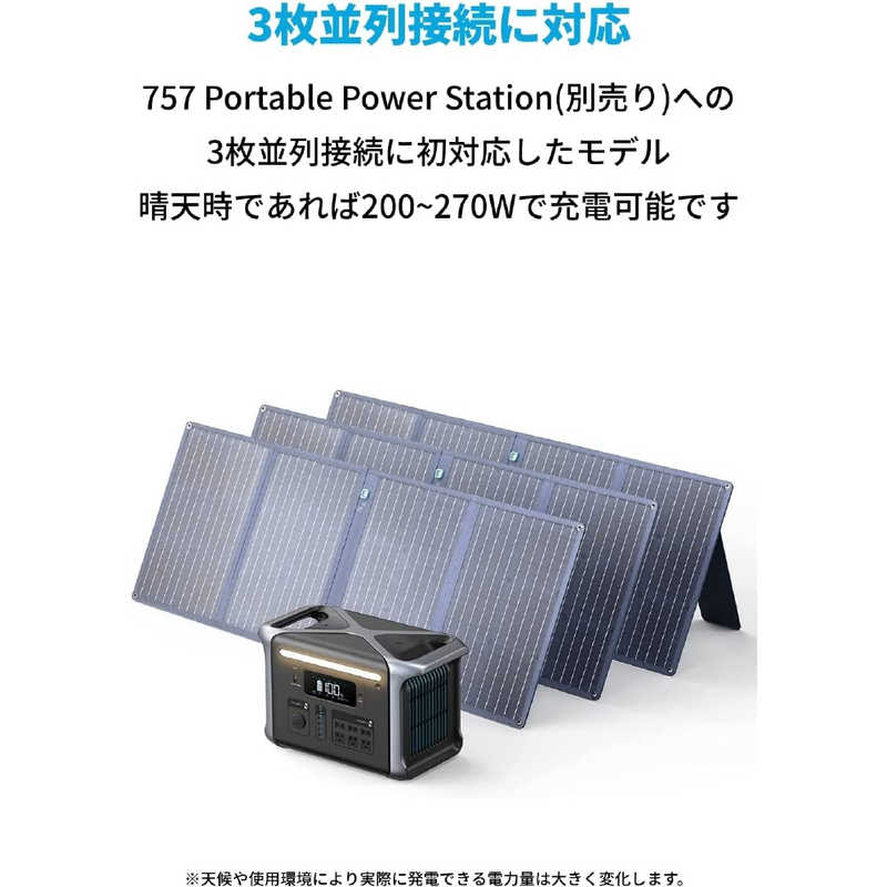 アンカー Anker Japan アンカー Anker Japan 折りたたみ式ソーラーパネル Anker 625 Solar Panel (100W) Blue A2431031 A2431031