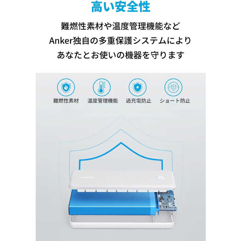 アンカー Anker Japan アンカー Anker Japan モバイルバッテリー Anker 523 Power Bank (PowerCore 10000) ホワイト A1245023 A1245023