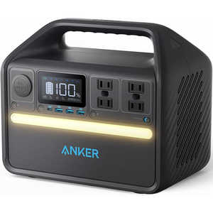 アンカー Anker Japan Anker 535 Portable Power Station (PowerHouse 512Wh) [512Wh /9出力 /ソーラーパネル(別売)] A1751512