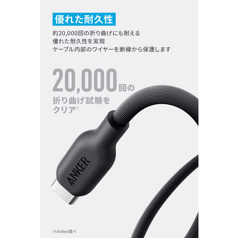 アンカー Anker Japan アンカー Anker Japan Anker 543 USB-C & USB-C ケーブル(0.9m) ブラック A80E1N11 A80E1N11