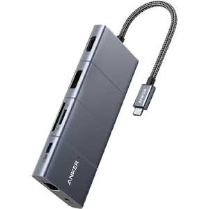 アンカー Anker Japan Anker PowerExpand 11-in-1 USB-C PD ハブ ［バスパワー /USB3.0対応 /USB Power Delivery対応］ グレー A83850A3