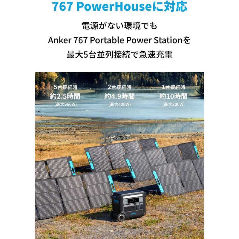 アンカー Anker Japan アンカー Anker Japan 折りたたみ式ソーラーパネル Anker 531 Solar Panel 200W(Anker 757 /767 Portable Power Station対応) A24320A1 A24320A1