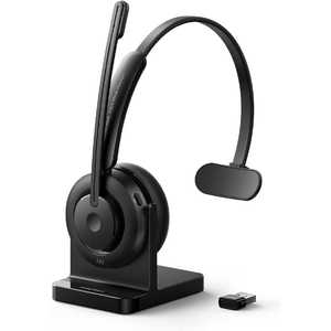 アンカー Anker Japan ヘッドセット AnkerWork H300 Mono Headset ブラック ［ワイヤレス(Bluetooth)＋有線 /片耳 /ヘッドバンドタイプ］ A3512011