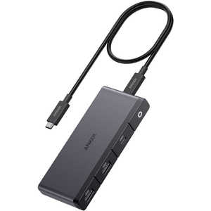 󥫡 Anker Japan USBϥ Anker 556 (8in1 USB4) Black 8ݡ /USB 3.2 Gen2б /USB Power Deliveryб A83A8H11