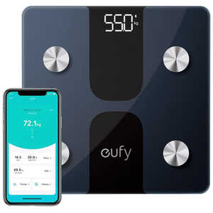 アンカー Anker Japan ヘルスメーター Anker Eufy Smart Scale C1 ブラック Black ［スマホ管理機能あり］ T9146N13