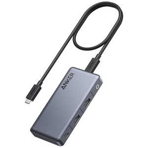 アンカー Anker Japan USB-C ハブ Anker 343 Gray ［バスパワー /7-in-1 /USB 3.2 Gen1対応 /USB Power Delivery対応］ A83720A1