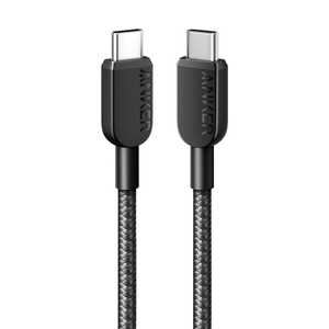 アンカー Anker Japan Anker 310 高耐久ナイロン USB-C ＆ USB-Cケーブル 0.9m Black ［USB Power Delivery対応］ A81E5011