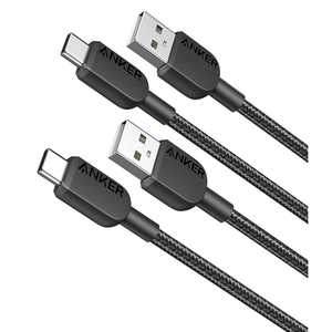 󥫡 Anker Japan Anker 310 ѵץʥ USB-A  USB-C֥ 0.9m 2ܥå Black B81G5011