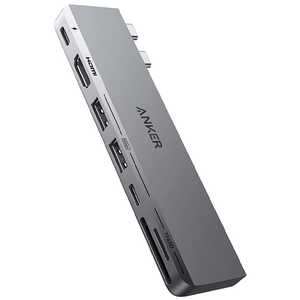 アンカー Anker Japan Anker 547 USBC ハブ (7in2、for MacBook) Gray ［バスパワー /7ポート］ A83540A1