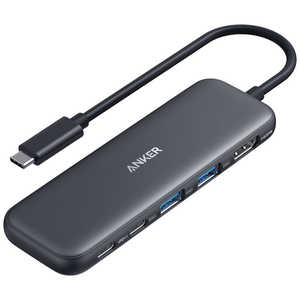 アンカー Anker Japan 映像変換アダプタ ［USB-C オス→メス HDMI /USB-Ax2＋USB-C＋USB-Cメス給電 /USB Power Delivery対応 /100W］ ブラック A8355011