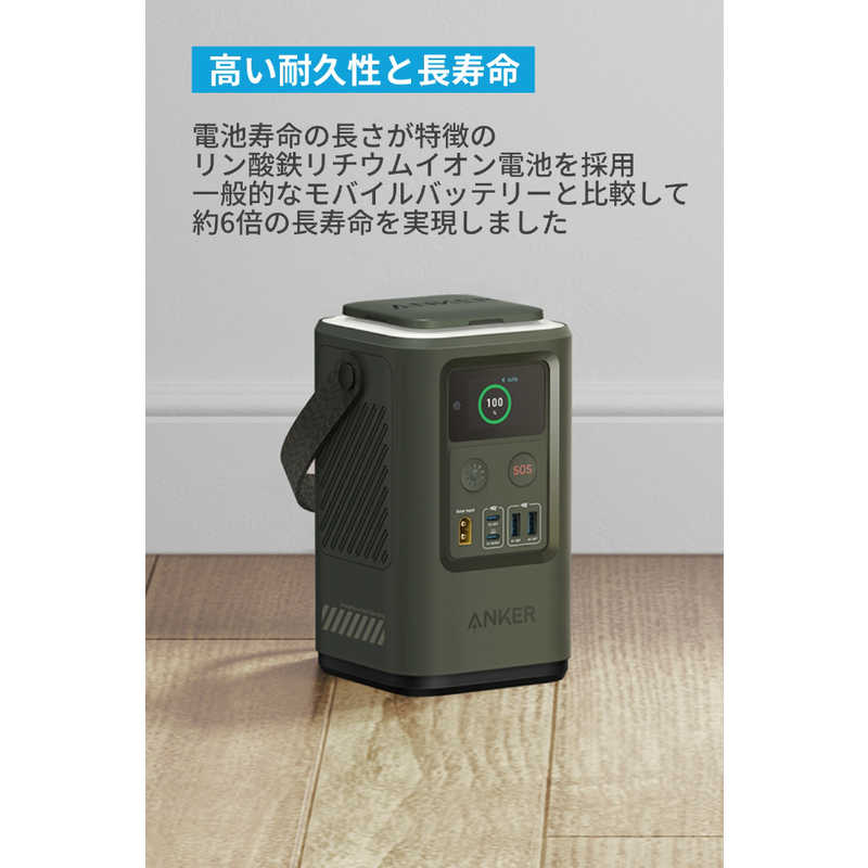 アンカー Anker Japan アンカー Anker Japan モバイルバッテリー Anker 548 Power Bank (PowerCore Reserve 192Wh) Green ［USB Power Delivery対応 /4ポート /充電タイプ］ A1294061 A1294061