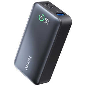 アンカー Anker Japan モバイルバッテリー Anker Power Bank (10000mAh 30W) ブラック ［USB Power Delivery対応 /3ポート /充電タイプ］ A1256011