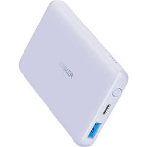 アンカー Anker Japan モバイルバッテリー PowerCore III 5000 ［2ポート］ パープル A1217NV1