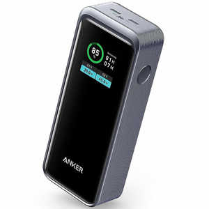 アンカー Anker Japan モバイルバッテリー Anker Prime Power Bank (12000mAh、130W) ［USB Power Delivery対応 /2ポート /充電タイプ］ ブラック A1335N11