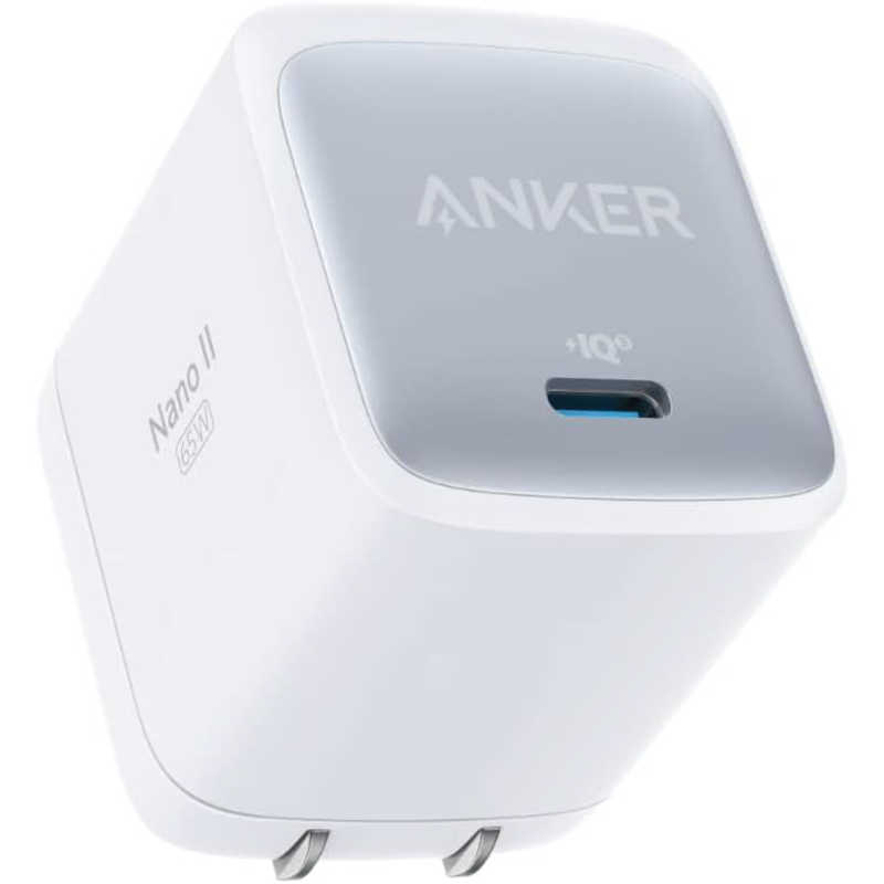 アンカー Anker Japan アンカー Anker Japan 充電器 Anker Nano II 65W White ［1ポート /USB Power Delivery対応 /GaN(窒化ガリウム) 採用］ A2663N23 A2663N23