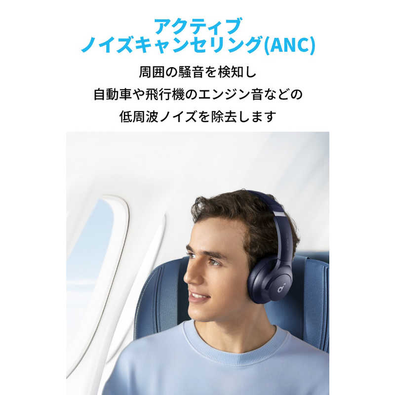 アンカー Anker Japan アンカー Anker Japan ブルートゥースヘッドホン Soundcore ［Bluetooth /ノイズキャンセリング対応］ Blue Q20I Q20I