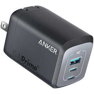 AJ[ Anker Japan o͏[d Anker Prime Wall Charger (100WA3PortsAGaN) m3|[g /USB Power DeliveryΉ /GaN(KE) ̗pn ubN A2