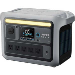 アンカー Anker Japan ポータブル電源 Anker Solix C800 Portable Power Station ［10出力 /USB Power Delivery対応］ グレー A17535A1