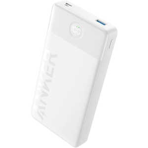 アンカー Anker Japan モバイルバッテリー Power Bank (20000mAh、15W、2Port) ［2ポート］ ホワイト A1367N21